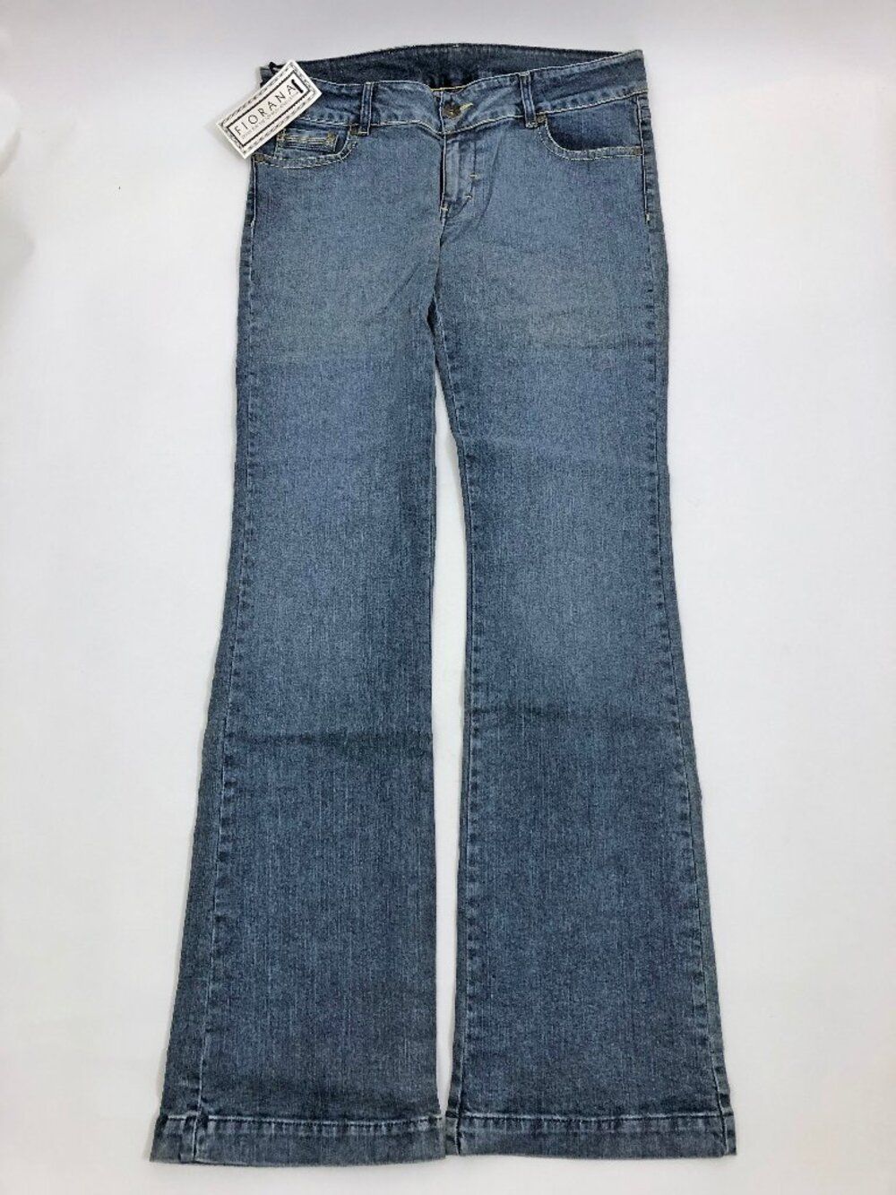 Fiorana Women's Size 12 Embroidered Hip Pockets 5 Pocket Jeans NWT Flared
